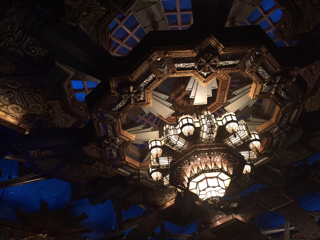 The chandelier 